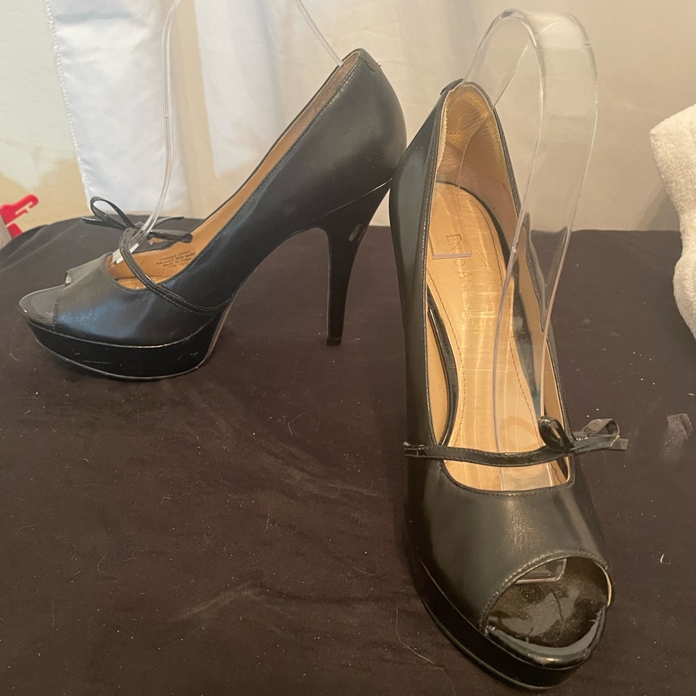 Enzo Angiolini Black High Heeled Shoes Size 8